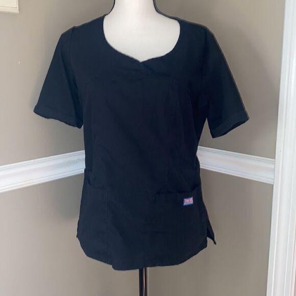 Cherokee Black Scrub Top - Picture 2 of 8